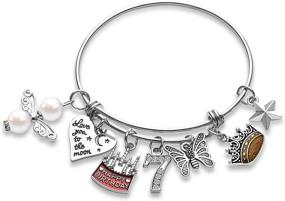 img 4 attached to 💎 Dazzling Adjustable Dripping Expandable Birthday Bracelet: Perfect Girls' Jewelry Gift