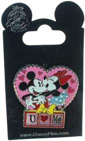 img 2 attached to ❤️ Disney Mickey and Minnie "I Heart U" Slider Pin: A Symbol of Love and Adoration