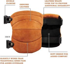 img 3 attached to Leather Knee Heavy Ergodyne ProFlex