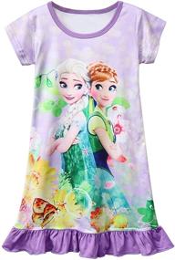 img 4 attached to 👸 Princess Pajamas Toddler Nightgown for Girls - AOVCLKID Girls' Clothing