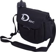 👜 9x5x9 disc golf bag with shoulder strap and mesh bottle holder logo