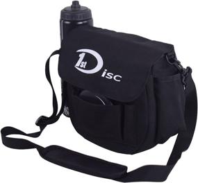 img 4 attached to 👜 9x5x9 Disc Golf Bag with Shoulder Strap and Mesh Bottle Holder