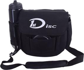 img 3 attached to 👜 9x5x9 Disc Golf Bag with Shoulder Strap and Mesh Bottle Holder