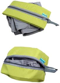 img 1 attached to 🧳 Tumecos Waterproof Large Portable Travel Organizer Toiletry Dopp Kit Shoe Bag Pouch