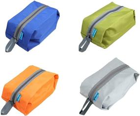 img 4 attached to 🧳 Tumecos Waterproof Large Portable Travel Organizer Toiletry Dopp Kit Shoe Bag Pouch