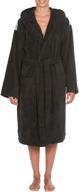 arena unisex bathrobe black medium logo