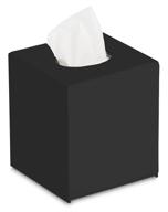 📦 trippnt 51108 black wall-mountable cube kleenex box holder, 5x6x5 inches logo