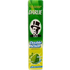 img 1 attached to Travel-sized Darlie Double Action Spearmint and Peppermint Fluoride Toothpaste - 35g