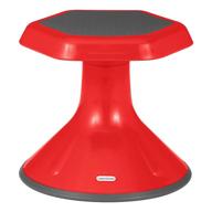 12 inch red learniture active learning chair/stool, model lnt-3046-12rd логотип