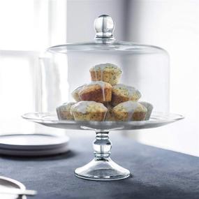 img 3 attached to Libbey Selene 🎂 Glass Cake Stand with Cover