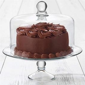 img 1 attached to Libbey Selene 🎂 Glass Cake Stand with Cover