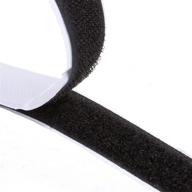 🔁 8m extra strong double-sided adhesive hook and loop tape roll - sticky back strip with powerful fastener - 8.8 yards, 20mm wide in black - ideal for sewing, school, office, and home use logo