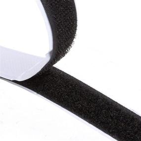 img 4 attached to 🔁 8M Extra Strong Double-Sided Adhesive Hook and Loop Tape Roll - Sticky Back Strip with Powerful Fastener - 8.8 Yards, 20mm Wide in Black - Ideal for Sewing, School, Office, and Home Use