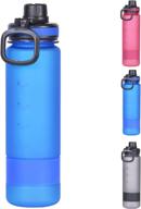 💧 stay hydrated with the greenf 32oz water bottle: time marker, spout lid, ideal for outdoor sports logo