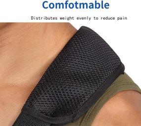 img 3 attached to 👍 Cool Mesh Arm Sling Shoulder Immobilizer Thumb Support Brace - Lightweight & Breathable Comfort for Broken & Fractured Bones