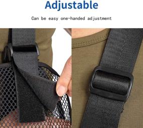 img 1 attached to 👍 Cool Mesh Arm Sling Shoulder Immobilizer Thumb Support Brace - Lightweight & Breathable Comfort for Broken & Fractured Bones