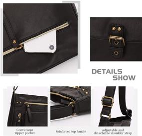 img 3 attached to KL928 Crossbody Shoulder Handbags Leather Women's Handbags & Wallets for Satchels