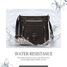 img 1 attached to KL928 Crossbody Shoulder Handbags Leather Women's Handbags & Wallets for Satchels
