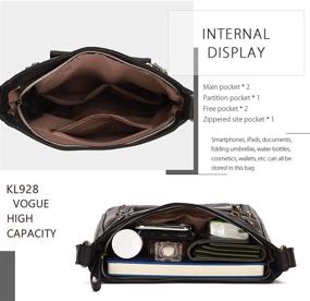 img 2 attached to KL928 Crossbody Shoulder Handbags Leather Women's Handbags & Wallets for Satchels