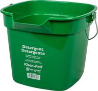 carlisle paddles 10 quart green san jamar kp320gn kleen-pail commercial cleaning bucket logo