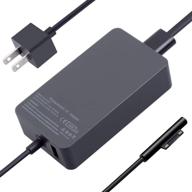 💡 high-quality surface charger: 44w 15v 2.58a adapter for microsoft surface pro/laptop/go/book - reliable power solution with 6ft cord logo