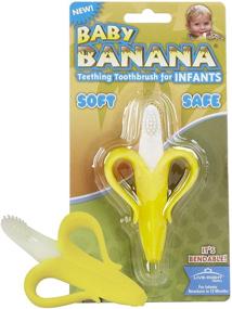 img 2 attached to 👶 Baby Banana Toothbrush: Convenient 2-Pack with Handles for Effective Oral Care