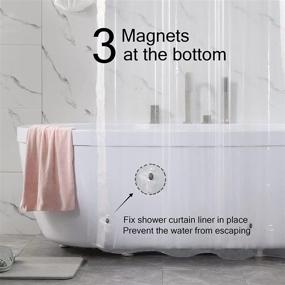 img 3 attached to Titanker Plastic Waterproof Bathroom Bathtub Clear