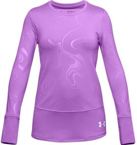 img 4 attached to 🔥 Оставайтесь теплыми и стильными с футболкой Under Armour ColdGear Novelty - активная одежда для девочек