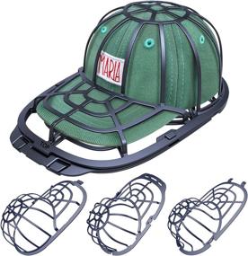 img 4 attached to 🧢 Baseball Cap Hat Washer: Hat Washing Cage for Washing Machine, Hat Cleaner for Laundry Machine - Suitable for Children and Adults