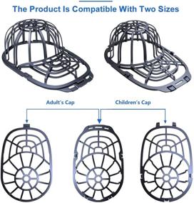 img 1 attached to 🧢 Baseball Cap Hat Washer: Hat Washing Cage for Washing Machine, Hat Cleaner for Laundry Machine - Suitable for Children and Adults