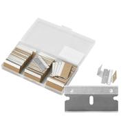 🔪 premium wegaz-100pcs single edge razor blades: industrial grade, safety & reliable, individually packed - perfect for scrapers and cutting tools логотип