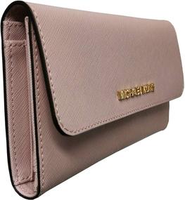 img 2 attached to Michael Kors Saffiano Leather Trifold Women's Handbags & Wallets in Wallets