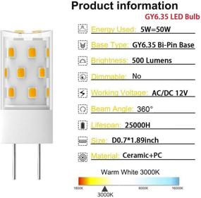 img 2 attached to 2700K-3000K Halogen Incandescent Replacement with Equivalent Brightness