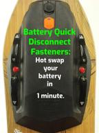 🔋 effortless hot swap battery for boosted board, enables quick 1-minute battery disconnect logo