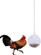 lanermoon hanging foraging toys for hens - chicken feeder with treat ball, veggie & seed food for pet parrot birds logo