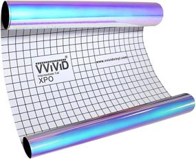 img 4 attached to 🦄 DECO65 High Gloss Unicorn Blue-to-Purple Opal Holographic Craft Vinyl Roll for Die-Cutter and Plotting Machines - 3ft x 12