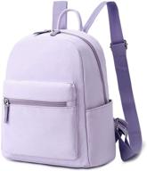 🎒 stylish and compact light purple ecodudo mini backpack purse for women and teen girls - the perfect fashion bag logo
