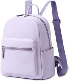 img 4 attached to 🎒 Stylish and Compact Light Purple Ecodudo Mini Backpack Purse for Women and Teen Girls - The Perfect Fashion Bag