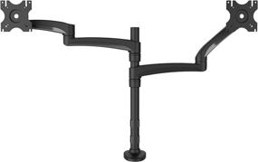 img 4 attached to 🖥️ Enhance Your Workspace with Kanto DM2032 Dual Monitor Desktop Arm Mount: 20-32" Monitors, Clamp & Grommet Compatible, Fully Adjustable, Cable Management