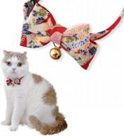 🐱 necoichi kimono bow tie cat collar with chirimen accents logo