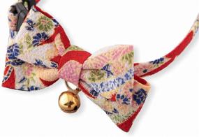 img 2 attached to 🐱 Necoichi Kimono Bow Tie Cat Collar with Chirimen Accents