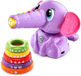 img 3 attached to LeapFrog Stack and Tumble Elephant (Amazon Exclusive) - Веселая и образовательная фиолетовая игрушка для детей