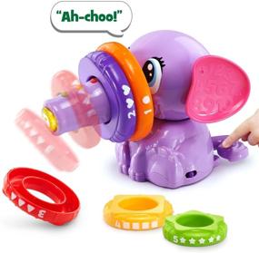 img 1 attached to LeapFrog Stack and Tumble Elephant (Amazon Exclusive) - Веселая и образовательная фиолетовая игрушка для детей