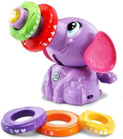 img 4 attached to LeapFrog Stack and Tumble Elephant (Amazon Exclusive) - Веселая и образовательная фиолетовая игрушка для детей