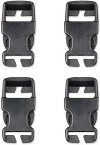 img 4 attached to DYZD Multi-Size Quick Release Buckle Repair Kit for Backpack Bags - No Sewing Required - 4pcs Black, 25mm