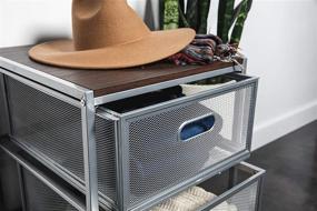 img 2 attached to Real Home Innovations 3-Drawer Stackable Mesh Organizer: Stylish Silver & Espresso Design for Efficient Home Organization