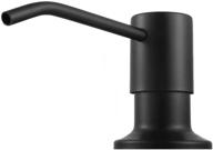 🧼 becomrock black stainless steel sink soap dispenser - 17 ounce built-in lotion dispenser for kitchen sink logo