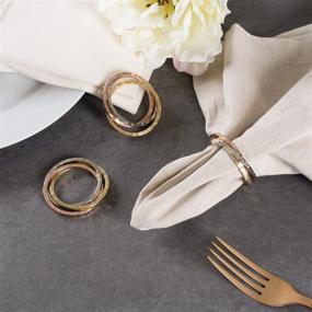 img 2 attached to 🍽️ Elevate Your Dining Experience with DII Decorative Intertwined Napkin Tri Color