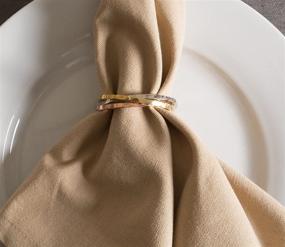 img 1 attached to 🍽️ Elevate Your Dining Experience with DII Decorative Intertwined Napkin Tri Color