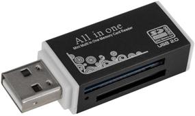 img 1 attached to 💻 Acuvar Ultra High Speed Memory Card Reader & Writer - Compatible with SD, SDHC, SDXC, MicroSD, Computers and USB Devices - Plug and Play for OSX Windows Chrome